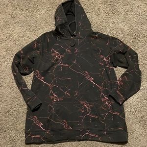 Torrid black marble hoodie